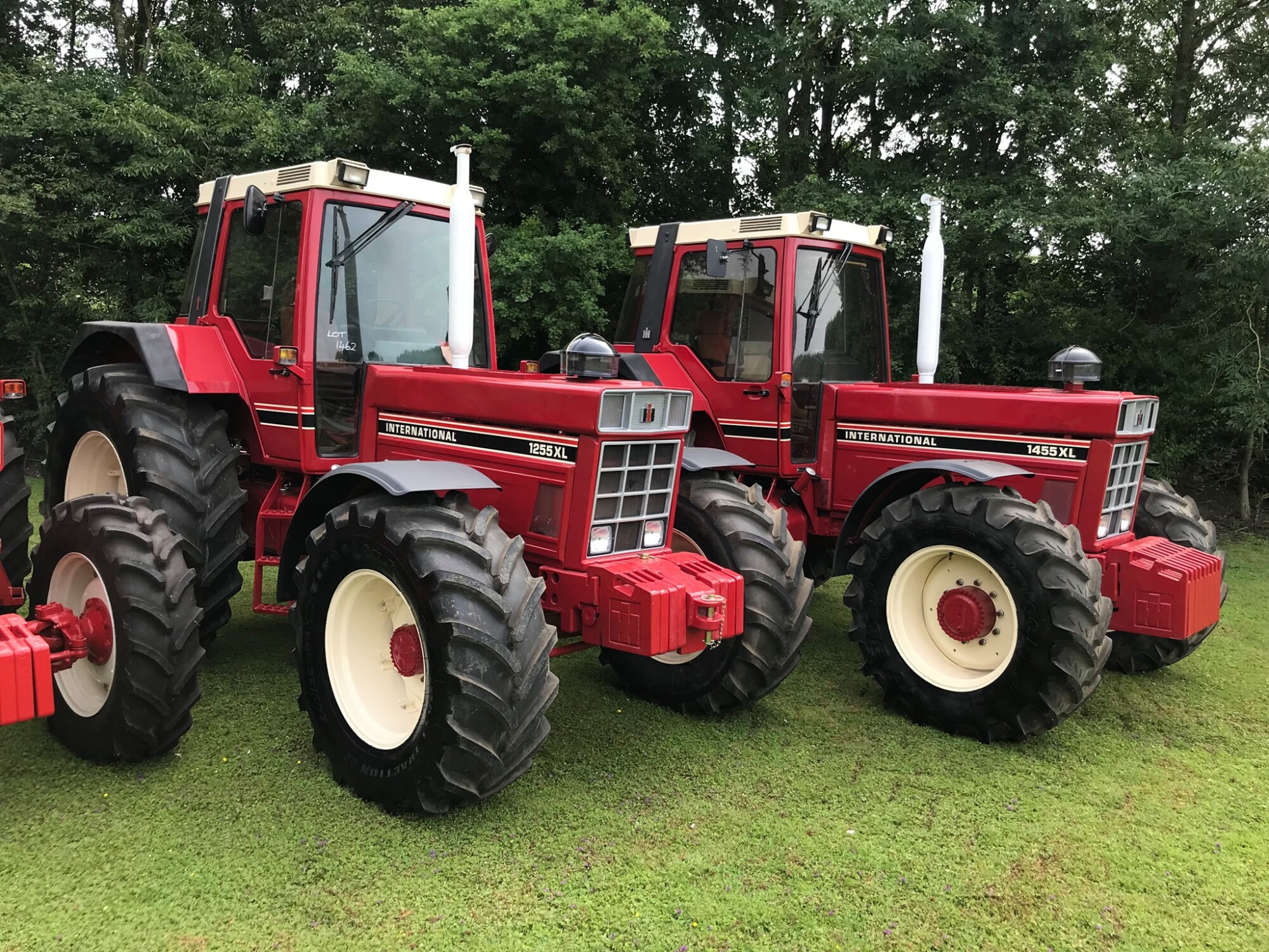 Red vintage tractors for Cheffins auction