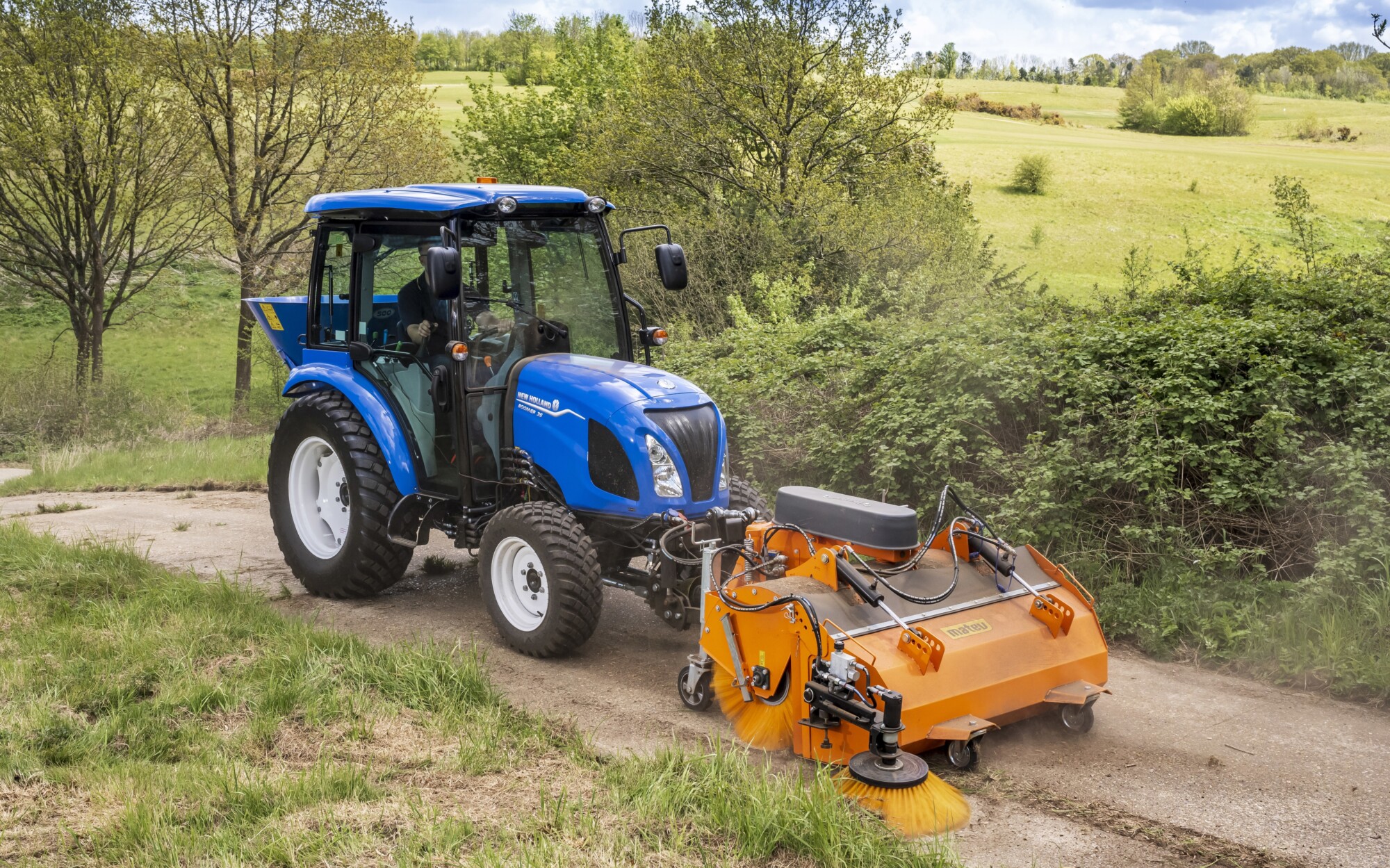Blue Compact tractor