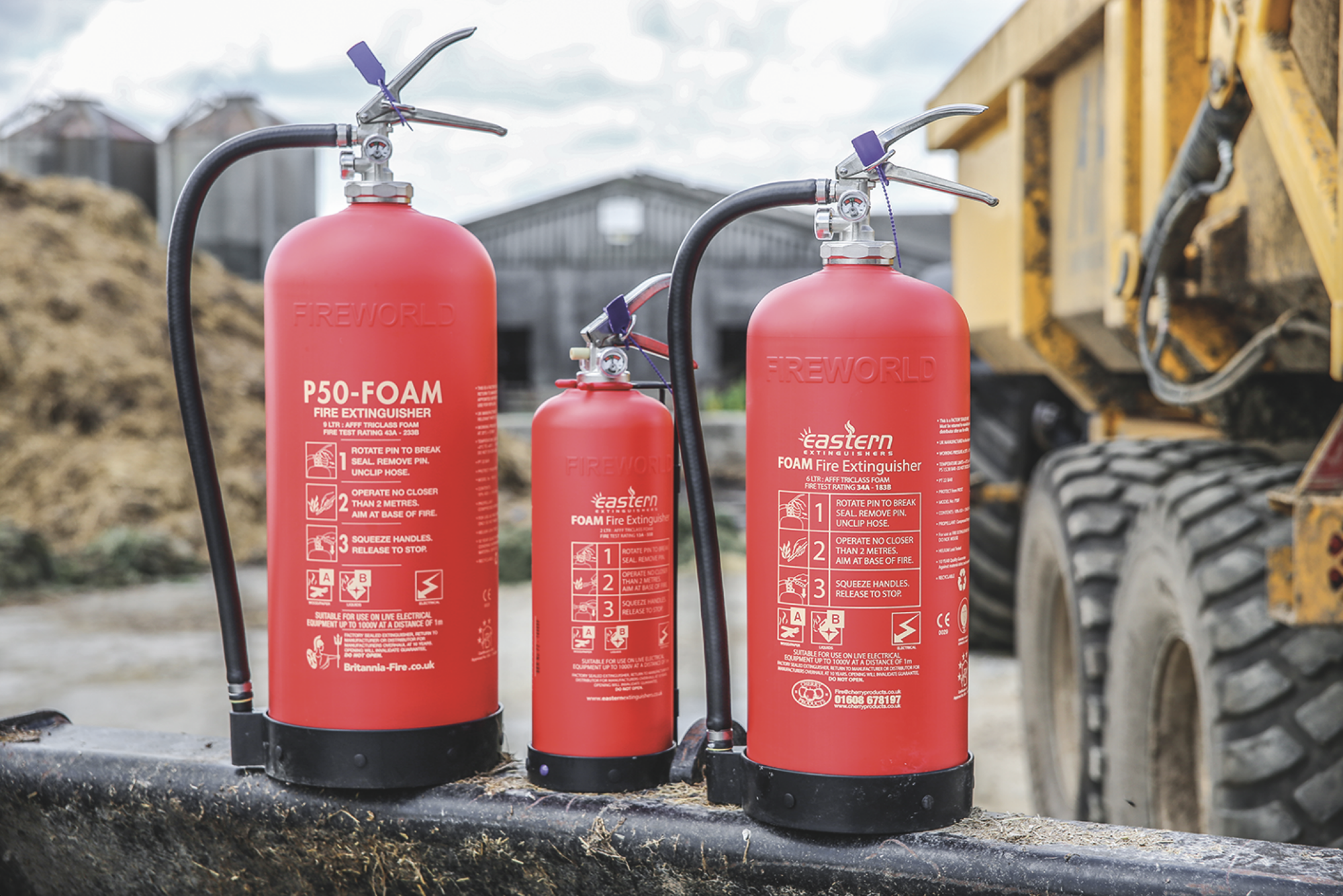 farm safety cherry products extinguisher