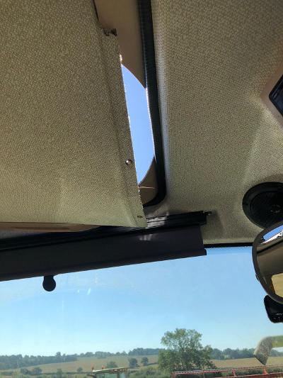 farm thefts - tractor roof slashed open. 