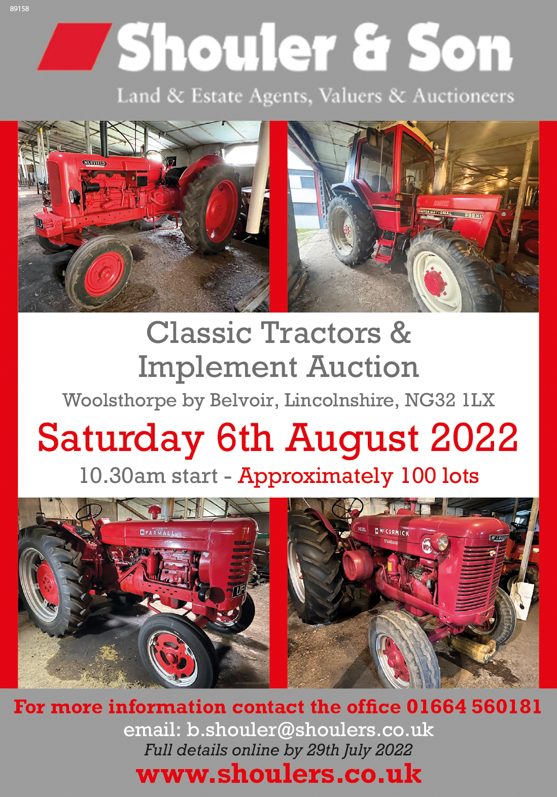 Classic Tractors & Implement Auction Farmers Guide