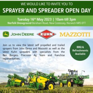 Ben Burgess Sprayer and Spreader Open Day May 2023