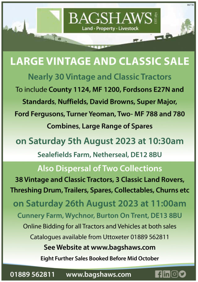 Bagshaws Vintage and Classics Auction Farmers Guide
