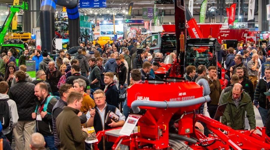 LAMMA show 2023 photograph of busy and bustling stands Manitou