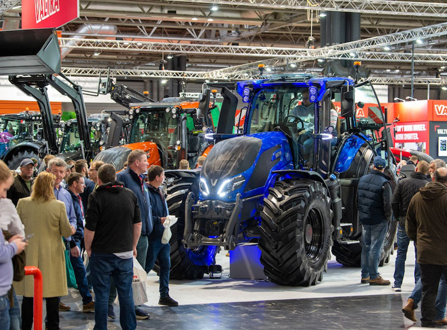 Photo of a tractor exhibit at LAMMA.