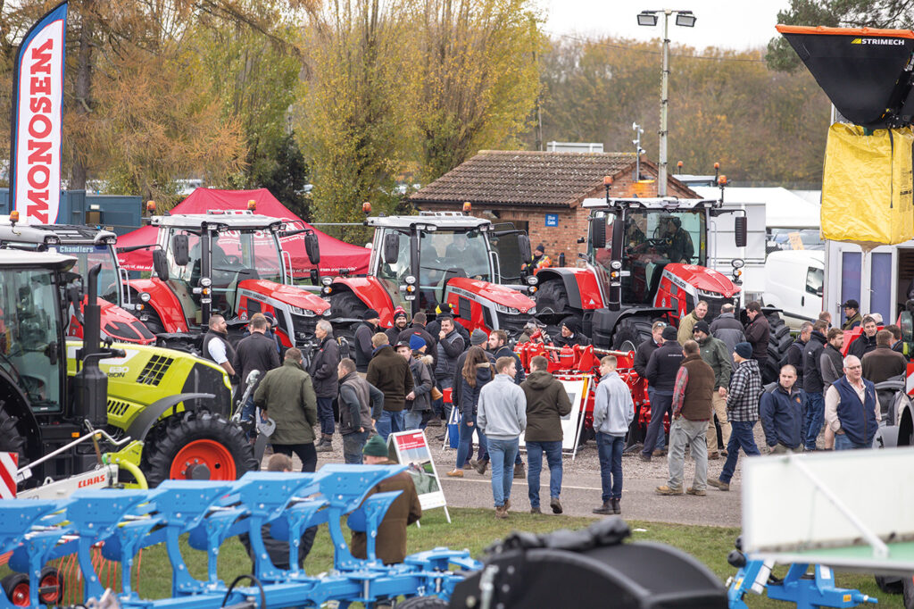 Photo at a crowd at a machinery show