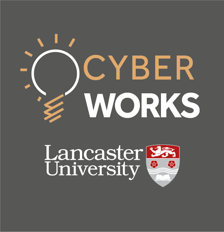 Cyber Works and Lancaster University logo