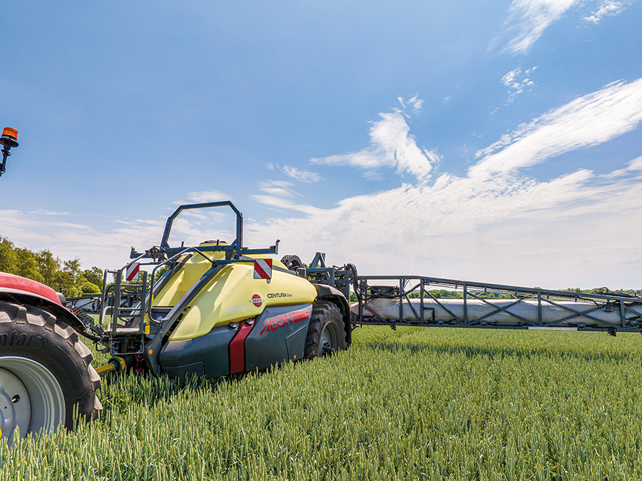 trailed sprayer on spring spraying article on farm machinery website