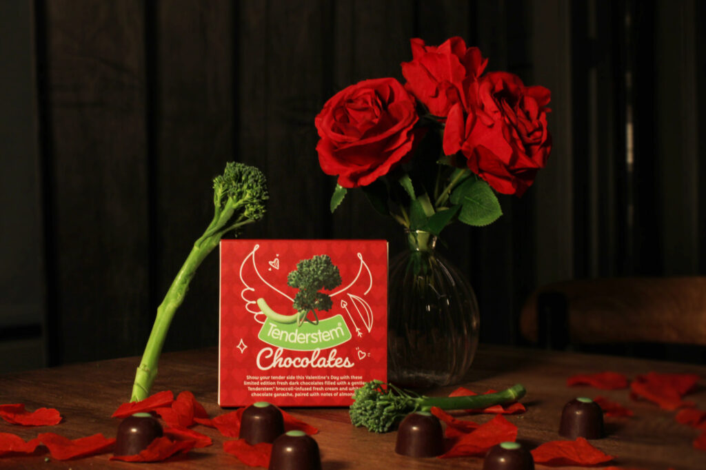 Tenderstem and British chocolatier, Chococo, have launched broccoli-flavoured chocolates, Tender-Choc, for Valentine's Day.