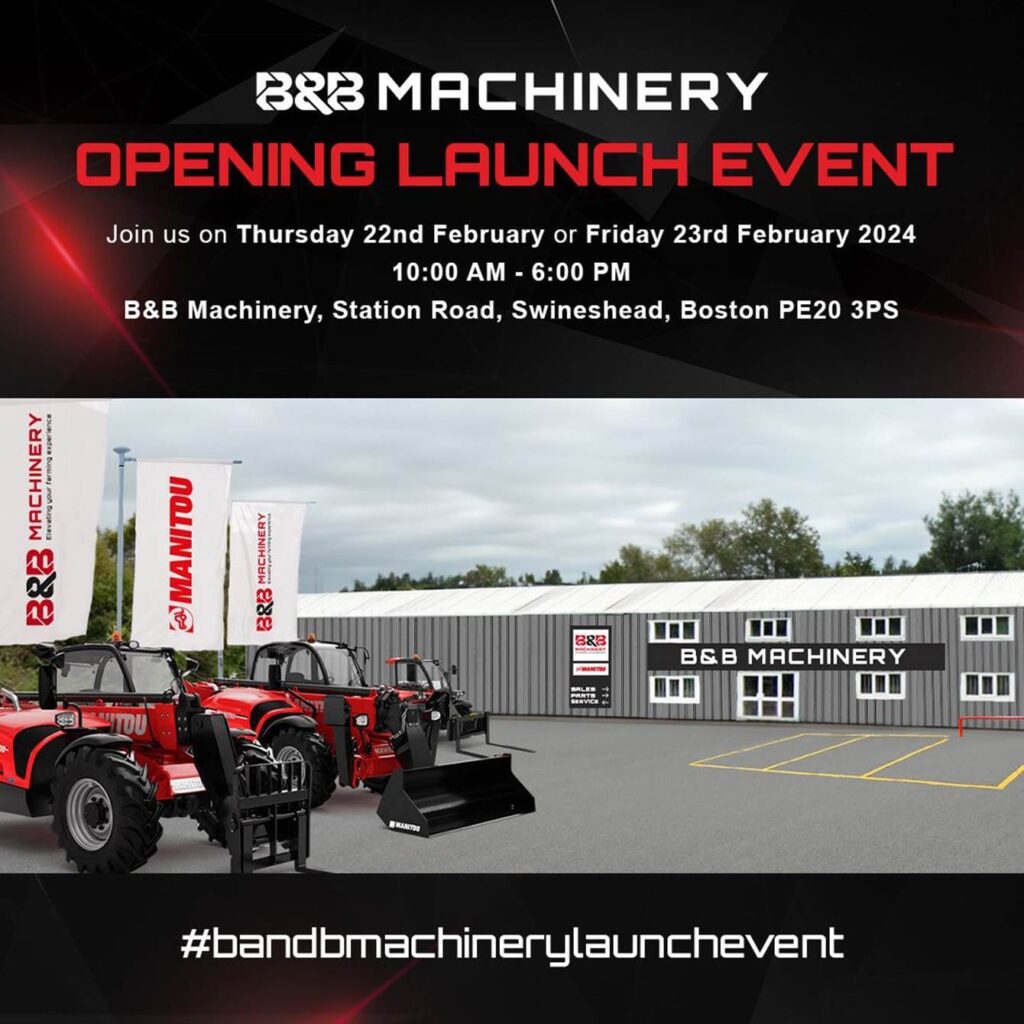 B&B Machinery opening launch event on farm machinery website