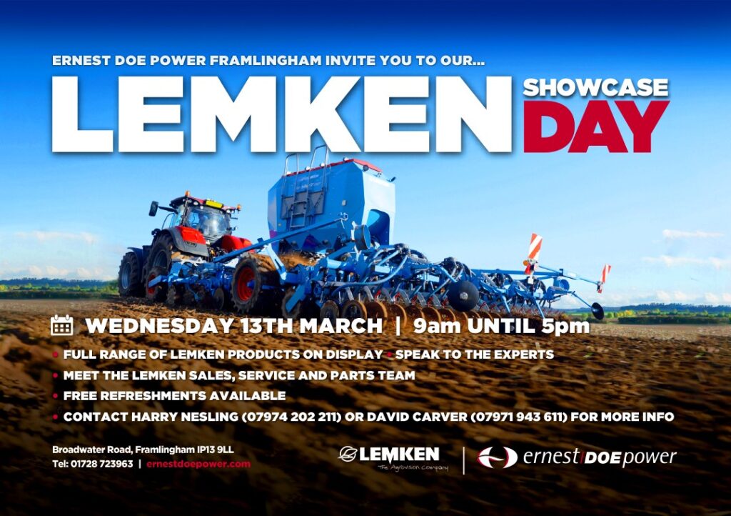 Lemken Ernest Doe Power event on farm machinery website