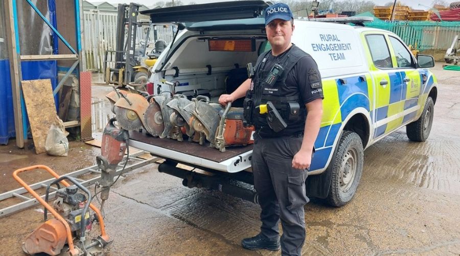 Rural engagement officers from Essex have returned more than £80,000 of stolen machinery to its owners after locating it on a Nazeing industrial estate. 