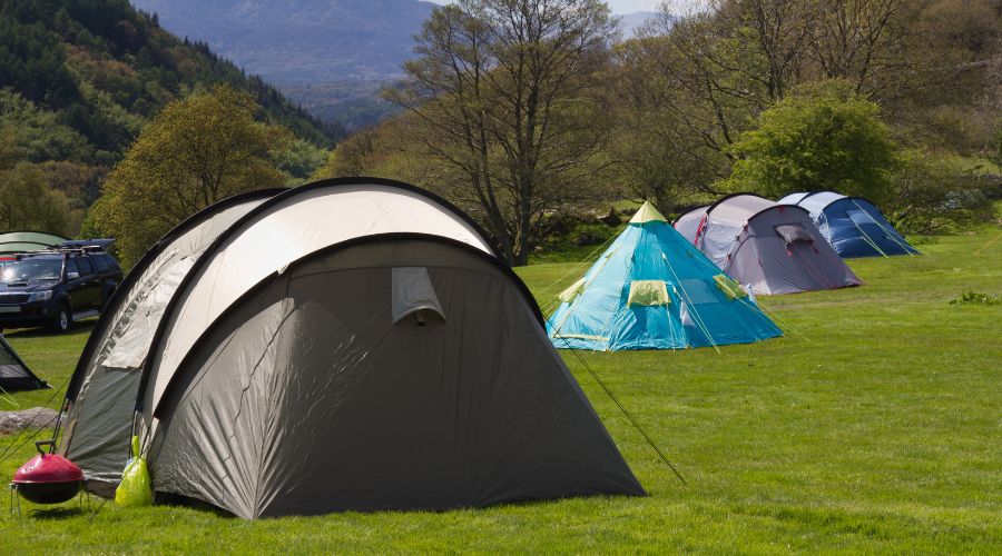 tents with rural Welsh background