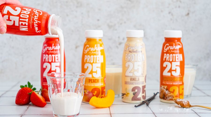 Scotland’s independent dairy, Graham’s The Family Dairy, has launched Protein 25 yogurt drinks, following study by Loughborough University.