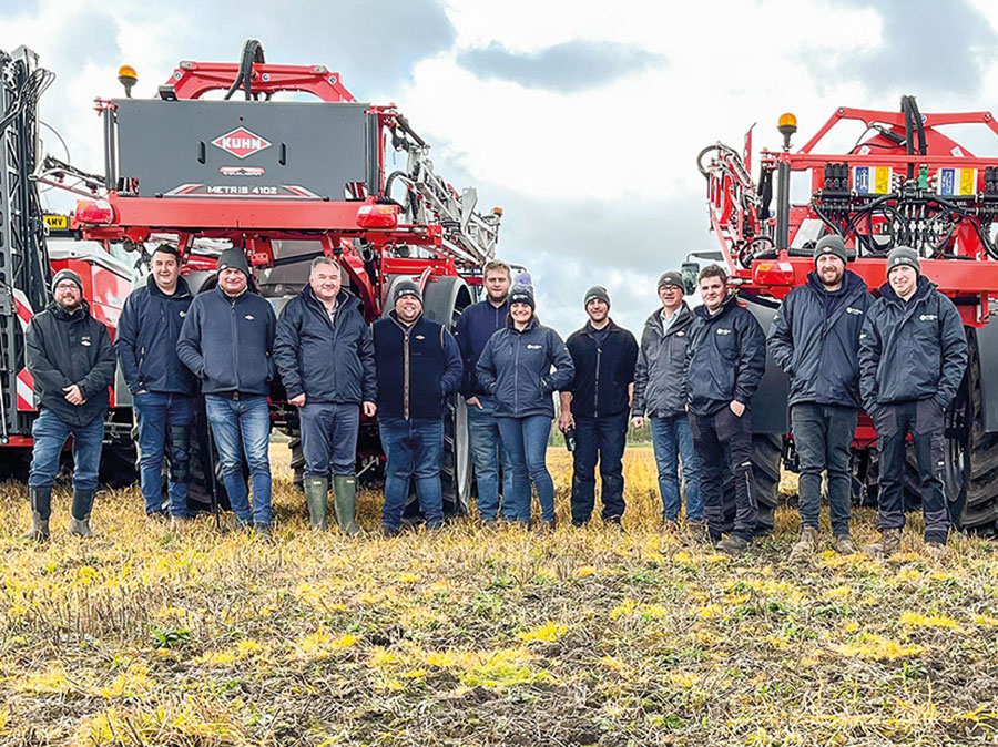 Malpas Tractors and Kuhn employees