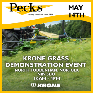 Tractor in long grass advertisement image