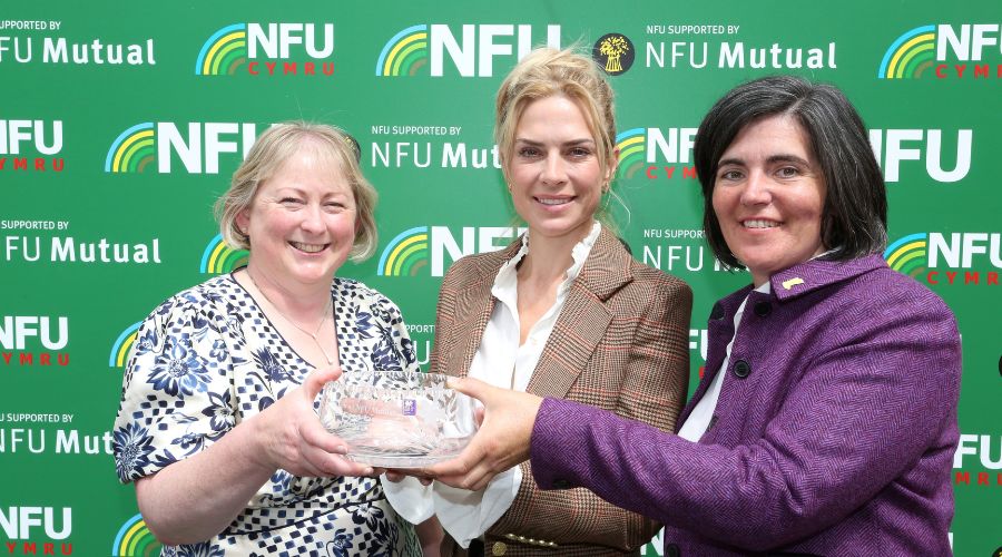 Robbie Alman-Wilson, a beef and sheep farmer from Llanbister, Powys, was named NFU Cymru / NFU Mutual Wales Woman Farmer of the Year.