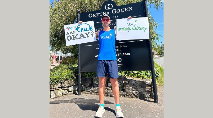 Duncan Maclellan has completed a 370-mile challenge travelling from John O’Groats to Gretna Green on foot for RSABI.