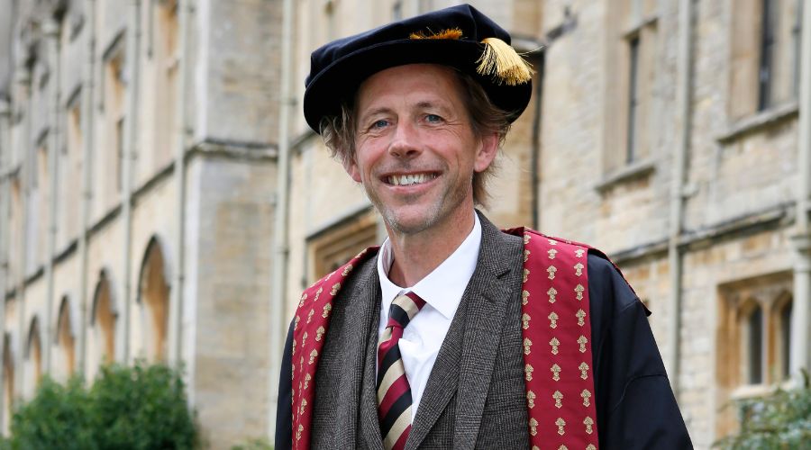 Andy Cato, musician and regenerative farming pioneer, has been awarded Royal Agricultural University’s highest honour, honorary fellowship.