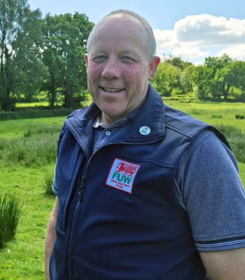 Farmers' Union of Wales (FUW) president Ian Rickman.