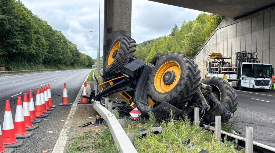 Mick Gould Commercials Ltd provided new details about the accident in which a tractor fell from a bridge near Wrotham on M20.