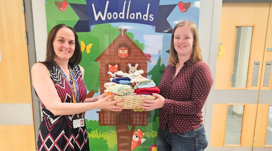Members of the Yorkshire Federation of Young Farmers crocheted 36 hats that were donated to premature babies.