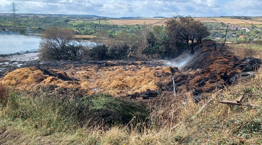 Cleveland Police are appealing for information following an arson attack at a farm in Loftus, North Yorkshire.