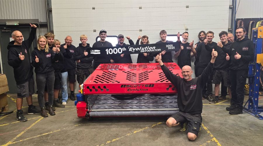 Lincolnshire-based machinery business Scotts Precision Manufacturing has announced the sale of the 1,000th Evolution Separator.
