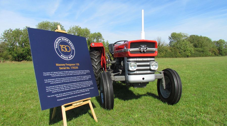 Thurlow Nunn Standen is marking its 150th anniversary with a charity auction of a 1971 Massey Ferguson tractor.