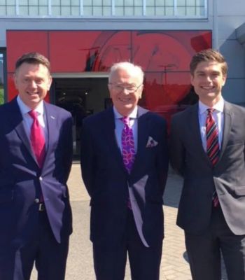 Three generations of the family. James Thurlow, John Thurlow and Will Tew (John’s grandson and Managing Director of TNS & TN)