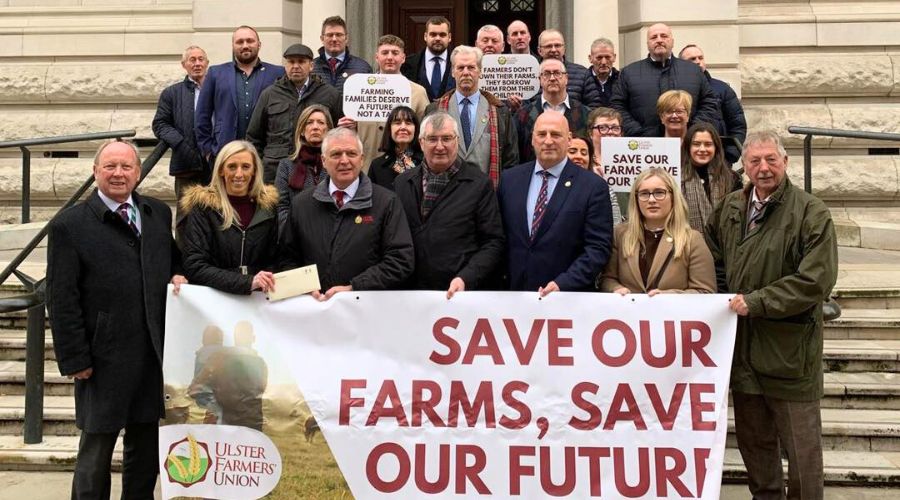 Delivery of the letter to HM Treasury, photo by Carla Lockhart MP.