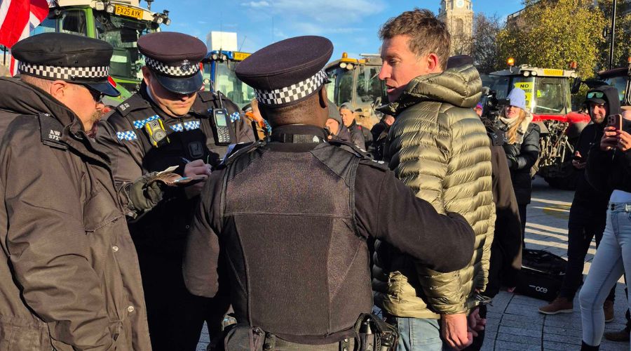 Reform UK pledges support for farmers arrested during today’s protest in London