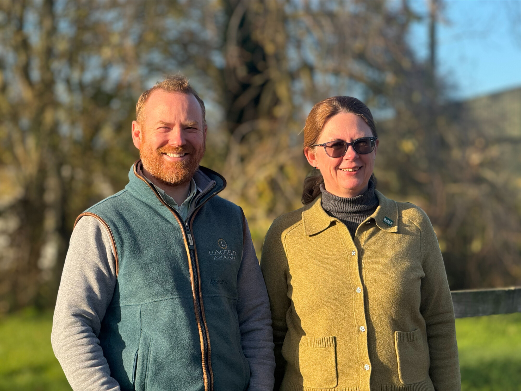 Longfields agricultural director, J Mark Whyman and accounts manager, Jill Girling.