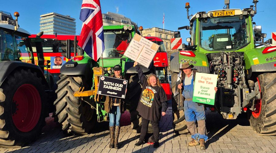 British farmers are set to gather in London tomorrow at a