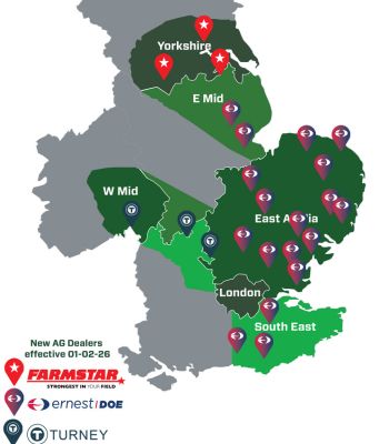 Turney Group and Ernest Doe expand Merlo representation 

Earlier this year, Merlo UK appointed Turney Group to represent the company from its new depot in Bredon, Gloucestershire. Building on this successful partnership, Turney Group will now extend Merlo representation to its other two depots at Princes Risborough (Buckinghamshire) and Middleton Stoney (Oxfordshire) from 1st February 2026. 

Having experienced Merlo UK’s operations and visited Merlo Group in Italy, Turney’s directors were impressed by the brand’s innovation and support. This expansion reinforces Turney’s commitment to delivering premium machinery backed by exceptional service, the manufacturer said. 

Merlo has also announced the appointment of Ernest Doe as its authorised  agricultural dealer, just five months after taking on Merlo’s construction franchise. 

With a strong network across 19 depots in East Anglia, South Lincolnshire, and South-East England, Ernest Doe brings decades of experience and a reputation for quality and customer care. Adding Merlo telehandlers to its agricultural line-up reflects Ernest Doe’s recognition of growing demand for versatile, high-performance handling solutions, the Merlo’s team said. 

Owen Buttle, national sales manager at Merlo UK, said: “These appointments represent an exciting step forward for Merlo UK. By partnering with respected, customer-focused dealers like Farmstar, Turney Group, and Ernest Doe, we are ensuring farmers across key regions have access to Merlo’s innovative telehandlers and outstanding aftersales support.” 

Read more machinery news. 