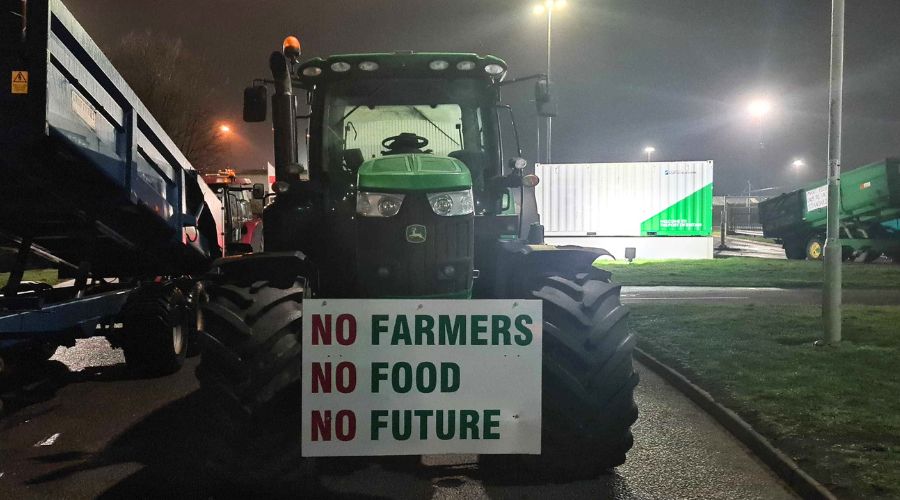 Suffolk and Essex farmers gathered at Felixstowe Port, highlighting concerns over foreign food imports and fighting for fair prices for their produce.