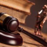 justice scales and judge gavel