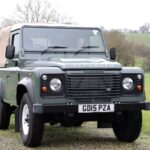 A 2015 Land Rover Defender 90 pick-up will be auctioned by H&H Classics at its Kelham Hall Sale in Newark on Wednesday 18th March. 