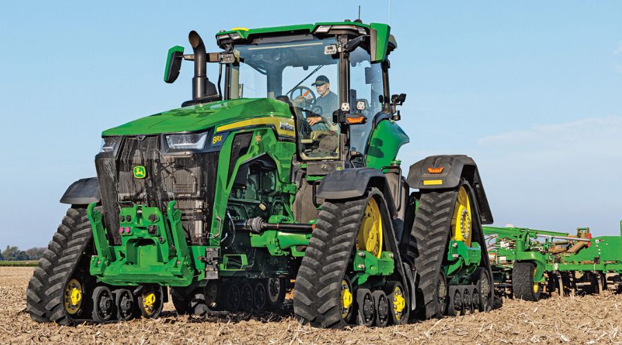 John Deere introduced new high-horsepower additions to its 8R and 8RX tractor lineup, with rated engine outputs of 440hp, 490hp and 540hp.
