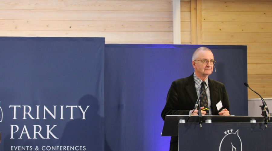 tim lang speaking at the suffolk farming conference