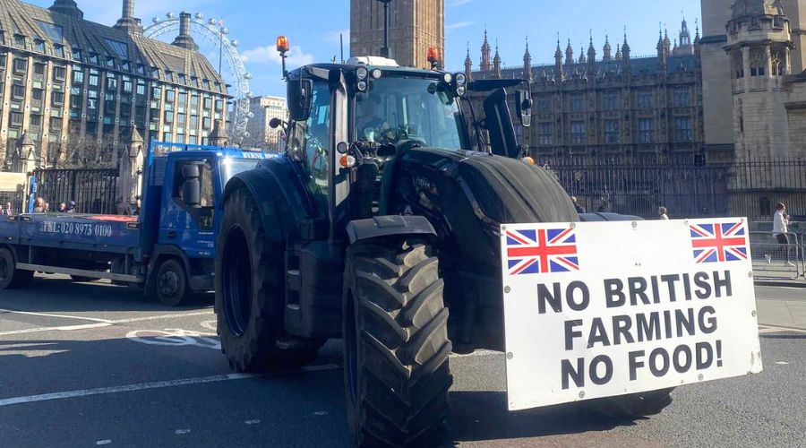British farmers are gathering in London today ahead of chancellor Rachel Reeves' Spring Statement announcement.